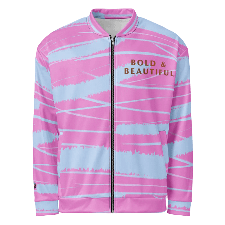 Vibrant Brush Strokes All-Over Bomber Jacket product image (2)