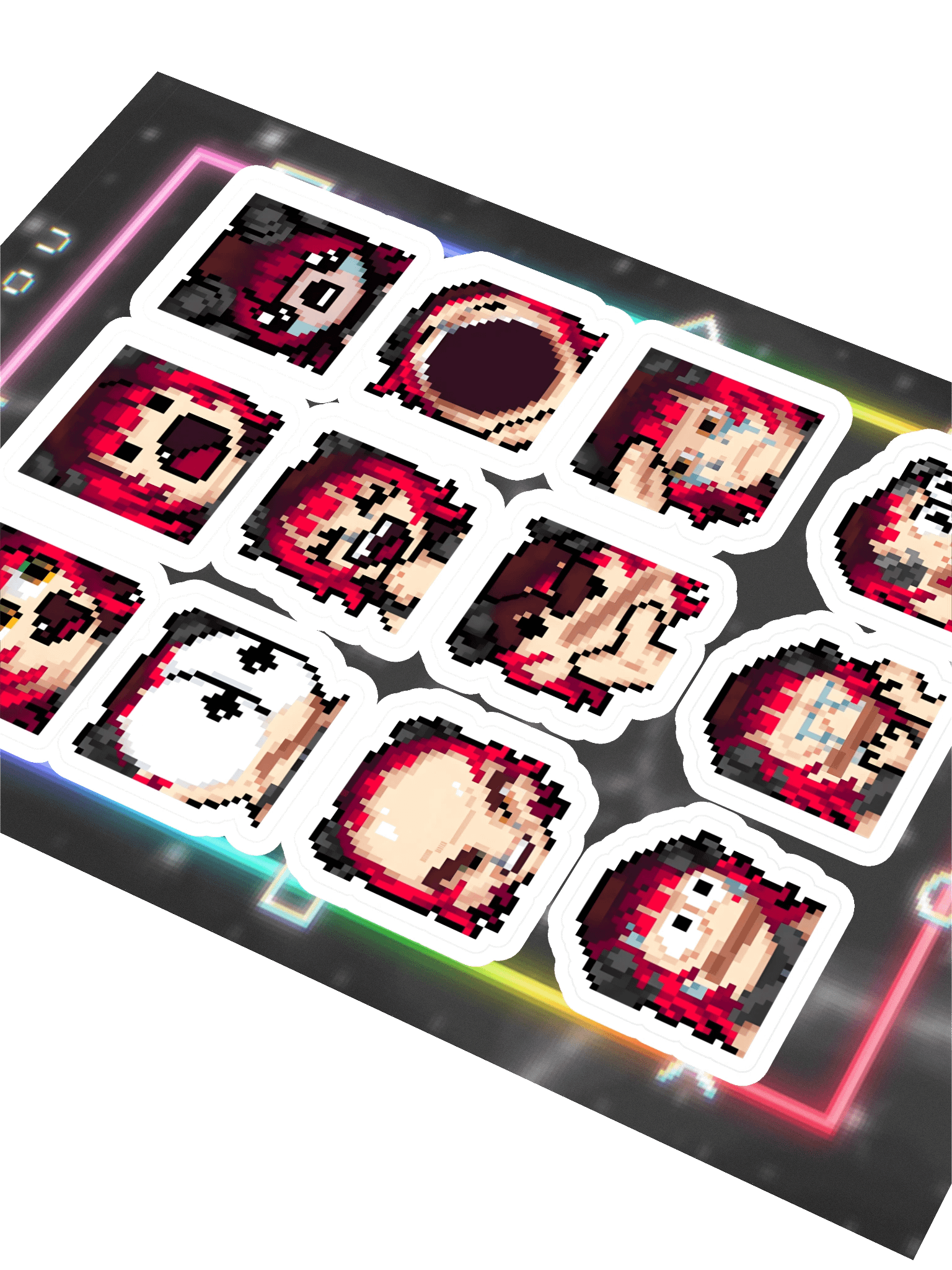 Classic RAENBOU Emote Kiss Cut Sticker Sheet product image (2)