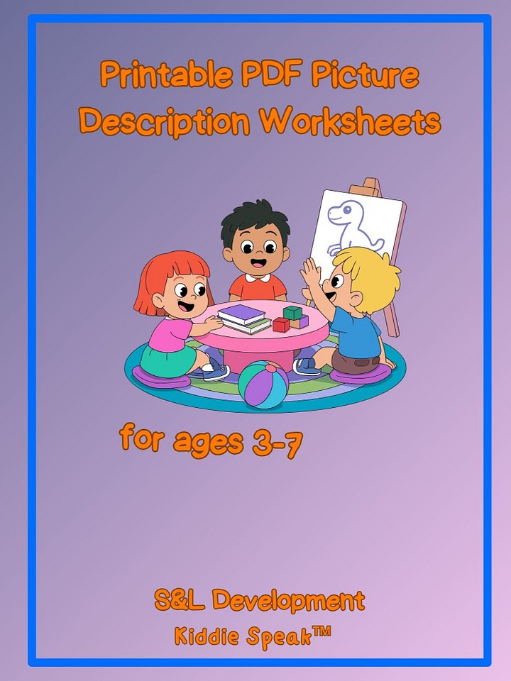 Picture Description Worksheets product image (1)