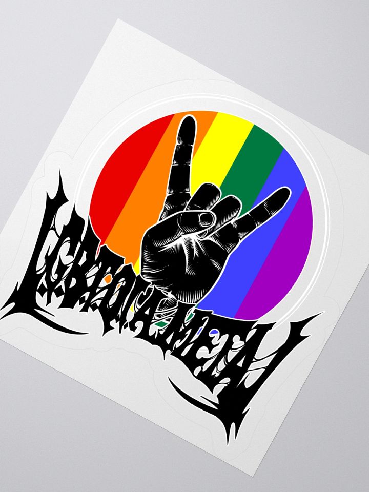 LGBTQIA Rainbow Metal Stickers product image (2)