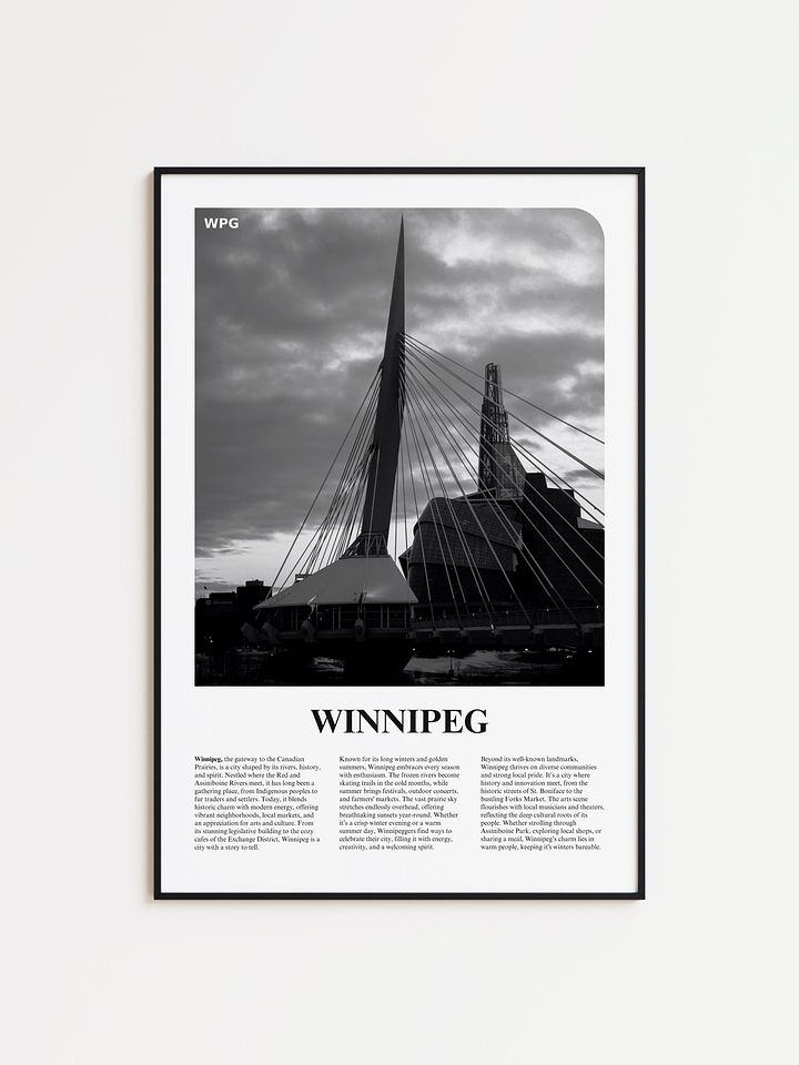 Winnipeg 01 Newspaper Poster product image (1)