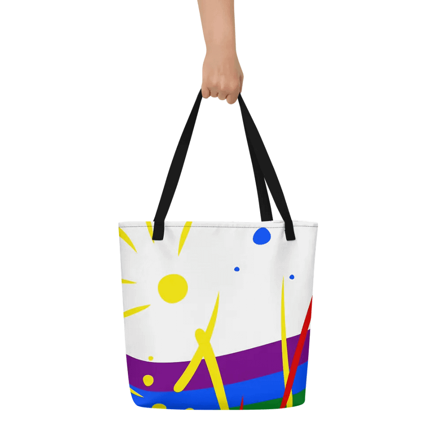 Rainbow Splash Tote with Pocket Inside product image (11)