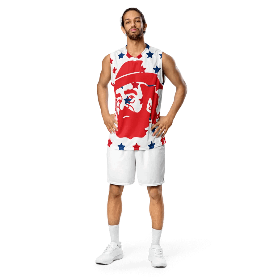 Starry Hoopster: All-Over Print Basketball Jersey product image (3)