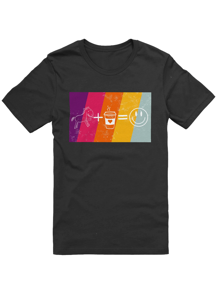 Horses + Coffee = Happiness T-shirt product image (1)