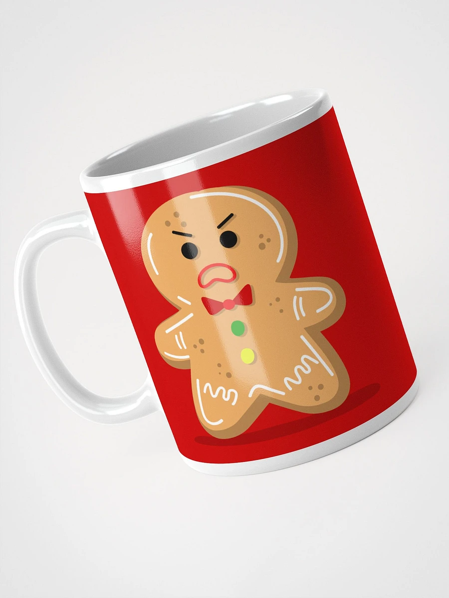 Angry Gingerbread Man Ceramic Mug - Hilarious 11 oz or 15 oz Coffee Cup for Cookie Lovers product image (6)