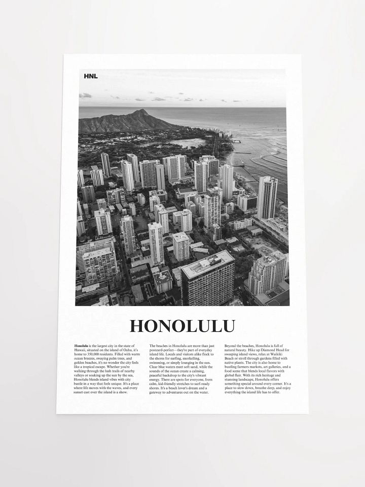 Honolulu 01 Newspaper Poster product image (2)