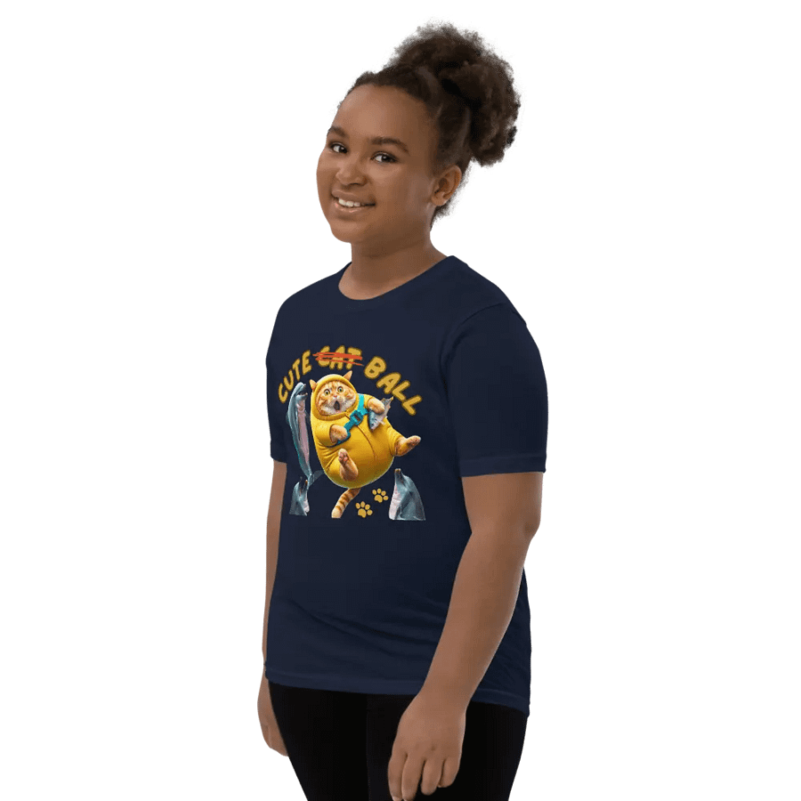 'Cute Not Cat But Ball' Youth T-Shirt 🙀🐬🏐 product image (153)