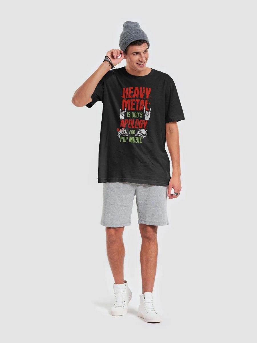 Heavy Metal Is God’s Apology – Funny T-Shirt for Metalheads product image (3)