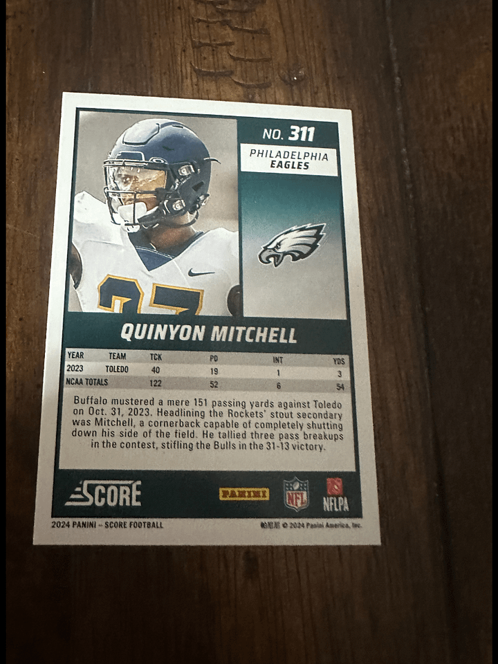 Rookie Quinyon Mitchell product image (2)