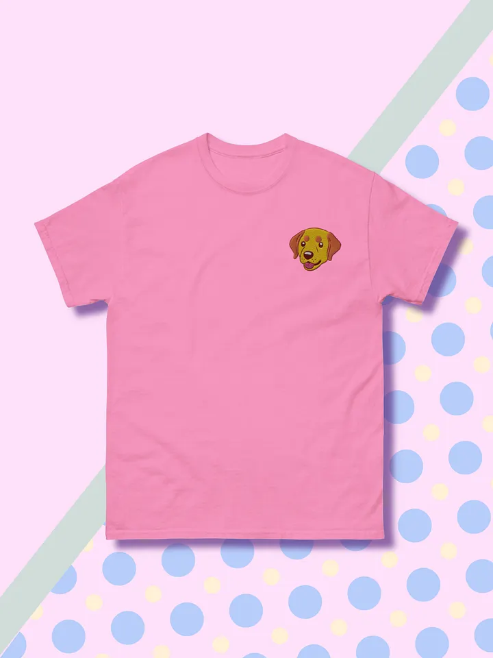 Happy Labrador Retriever Dog Embroidered T-Shirt product image (1)