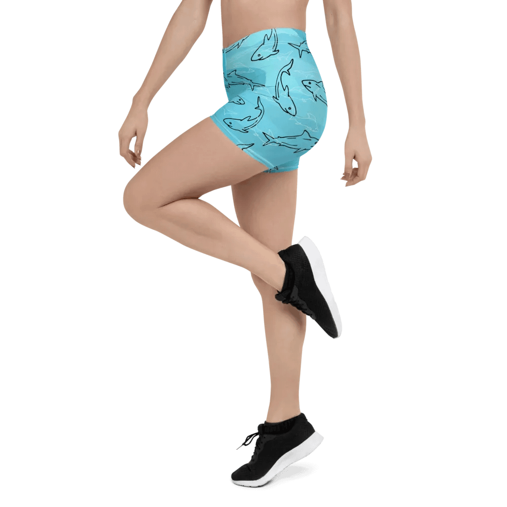 Shark Frenzy All-Over Print Shorts product image (4)