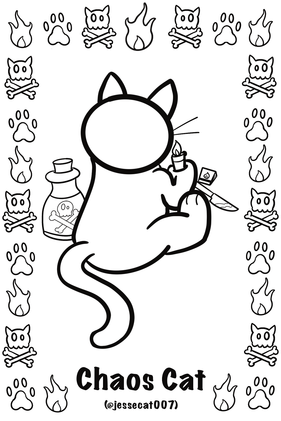 Jess Colouring Page product image (1)