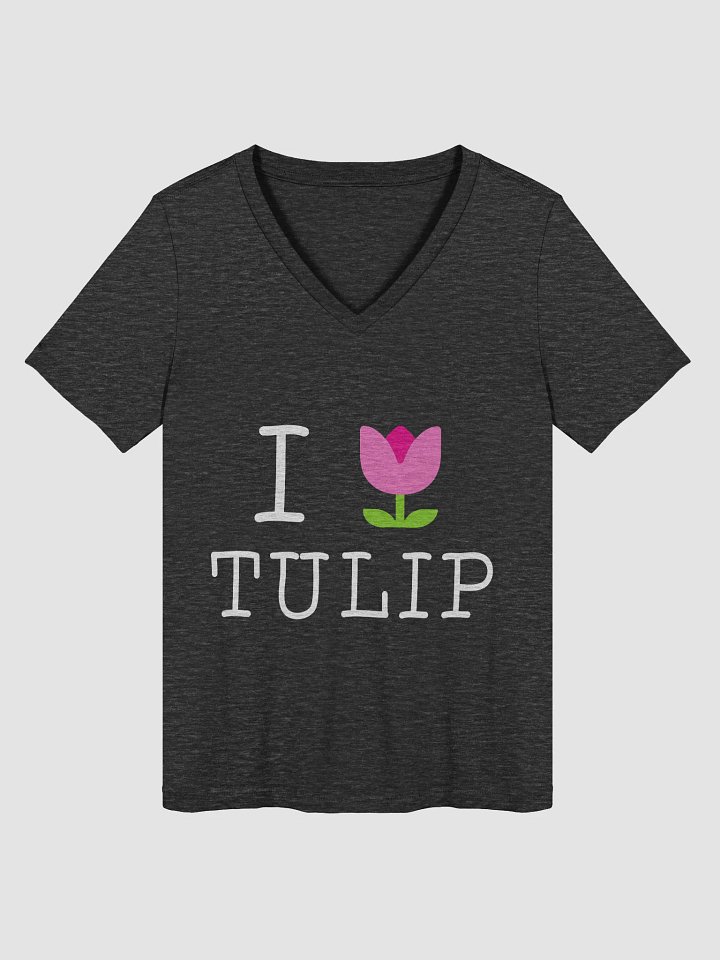 I 🌷 Tulip, Fundraiser V neck (Women's) product image (4)