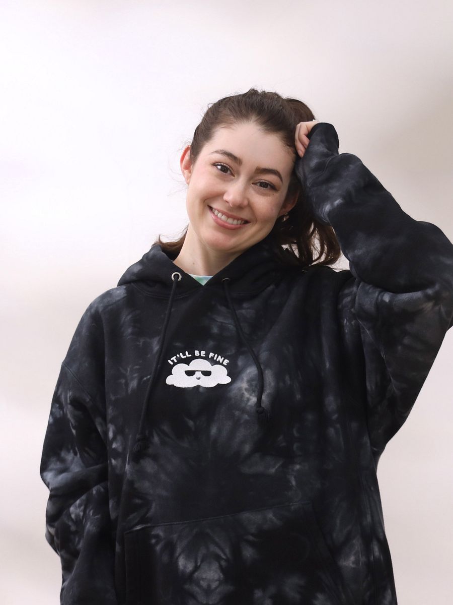 It'll Be Fine Tie Dye Hoodie (embroidered) product image (9)