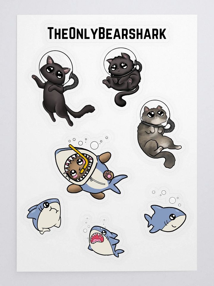 Bearshark & Friends Stickers product image (1)