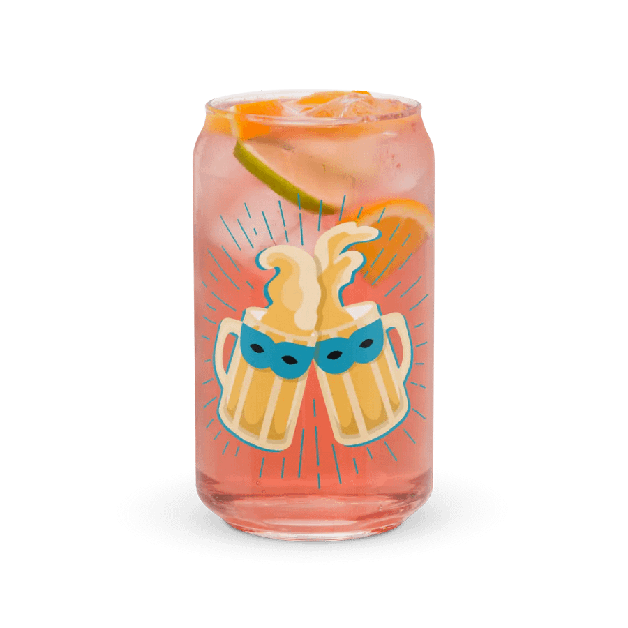 Masked Cheers Can-Shaped Glass product image (7)