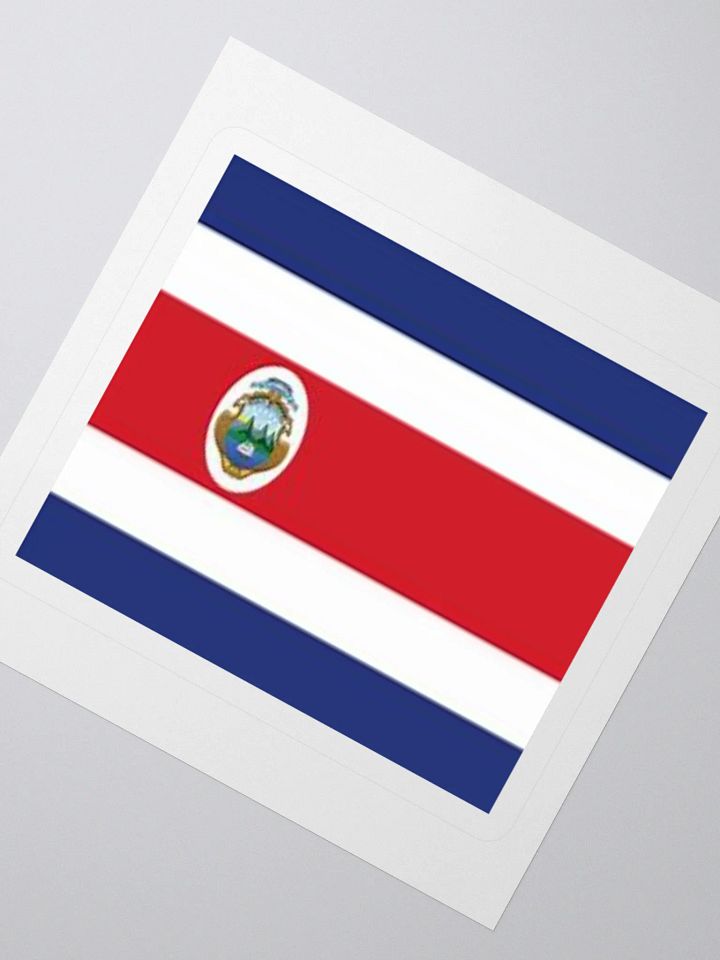 Costa Rica Flag Kiss Cut Sticker - Exclusive High-Quality Design product image (2)
