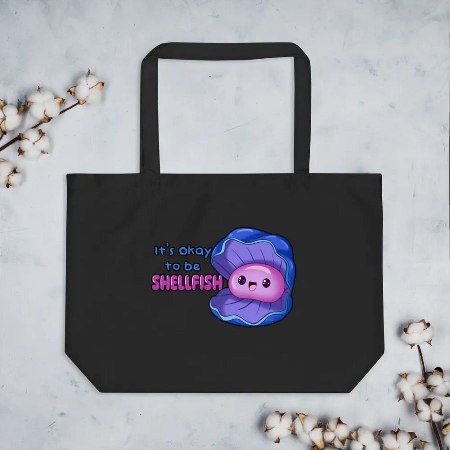 It's okay to be shellfish tote product image (4)