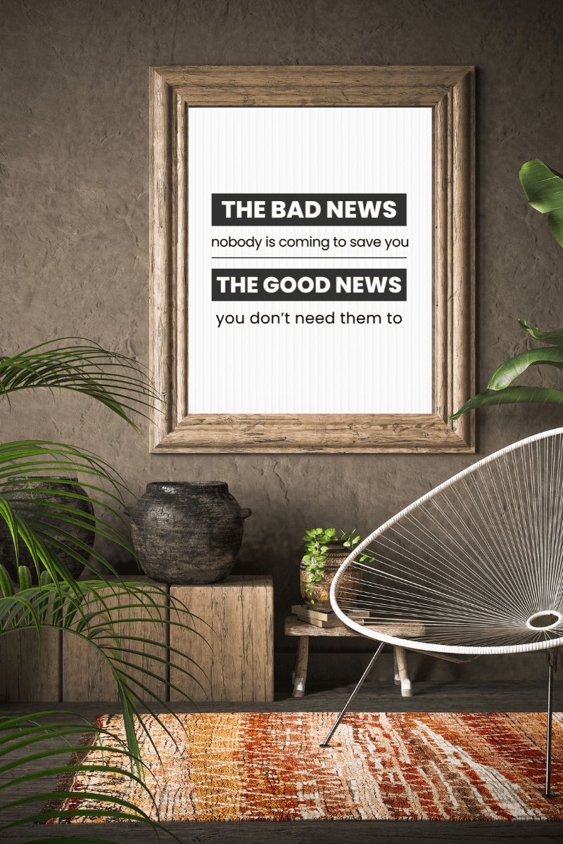 Digital Download 'The Good and Bad News ' Motivational Poster product image (3)