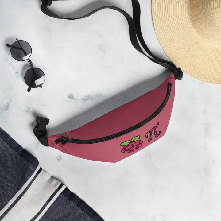 Fanny Pack with Raspberry Pi Logo and Pi Icon product image (2)