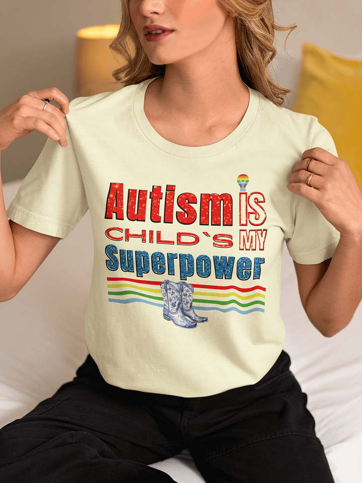 Autism Is My Child’s Superpower, Bella Canvas T-shirt product image (1)