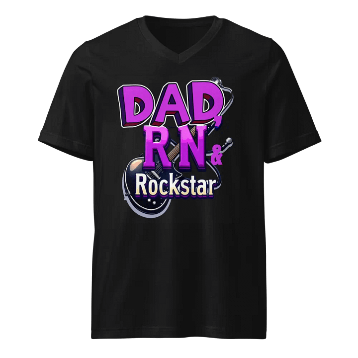Rockstar Dad V-Neck Tee product image (1)