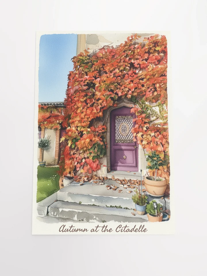 Watercolour Poster - Autumn at the Citadelle product image (1)