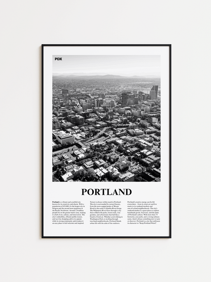 Portland 01 Newspaper Poster product image (1)