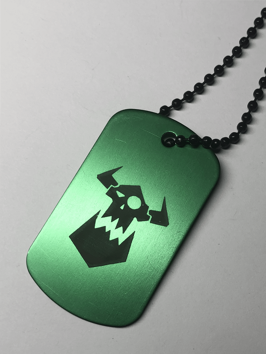 THE WAAAGH - Engraved Dog Tag Pendant Necklace product image (5)