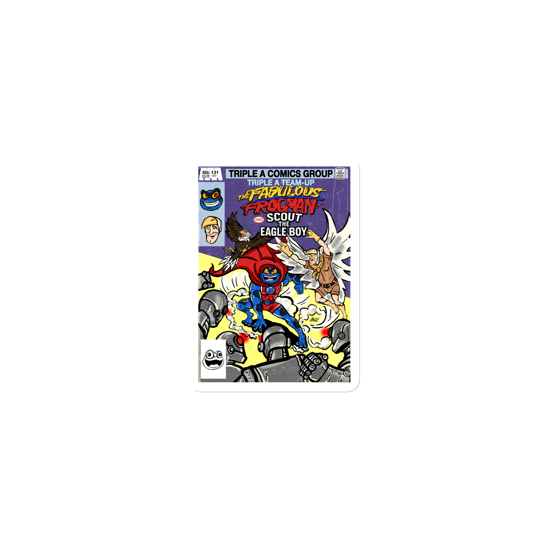 Triple A Team-Up Frogman and Scout Magnet product image (1)