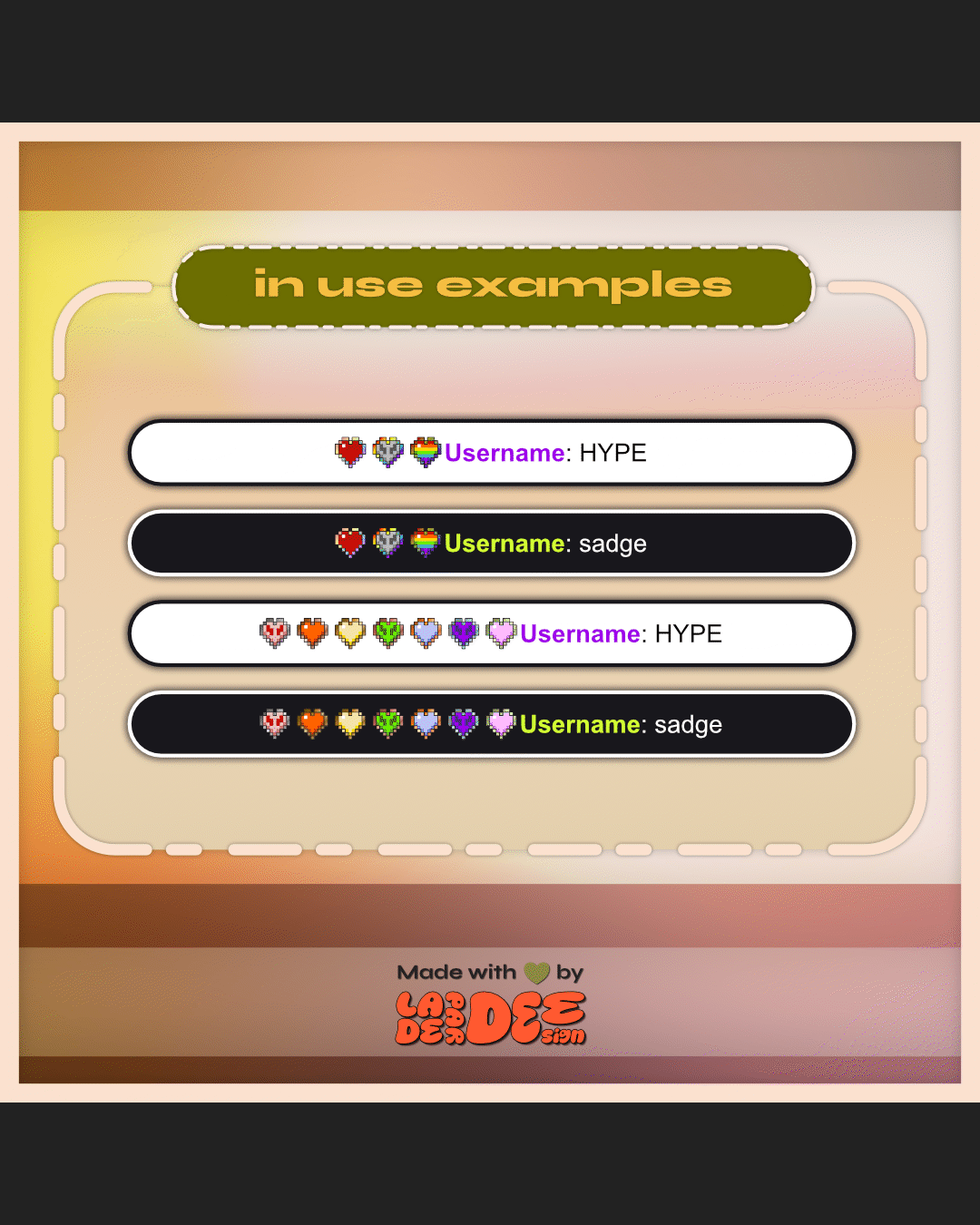MC Flat Heart Badges product image (8)
