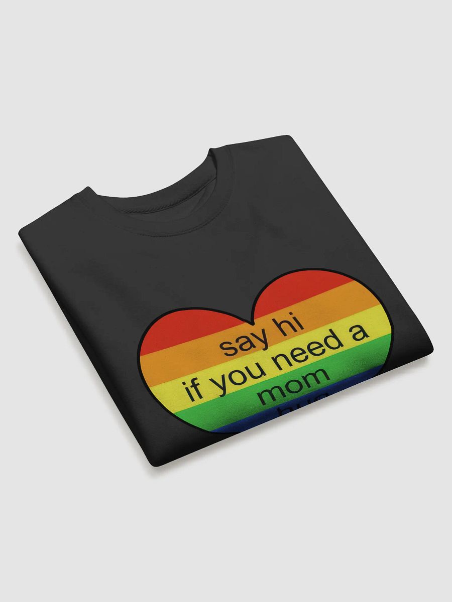 Say Hi If You Need A Mom Hug Sweatshirt, Pride Mom Shirt, Pride Shirt, LGBTQ Shirt, Gay Shirt, Lesbian Shirt, Proud Mom Shirt, Pride Gift product image (3)