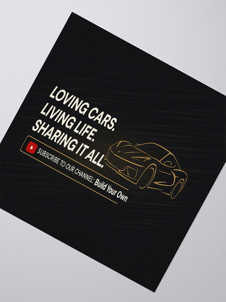 3" Die-Cut Sticker – Build Your Own Lifestyle Decal product image (2)