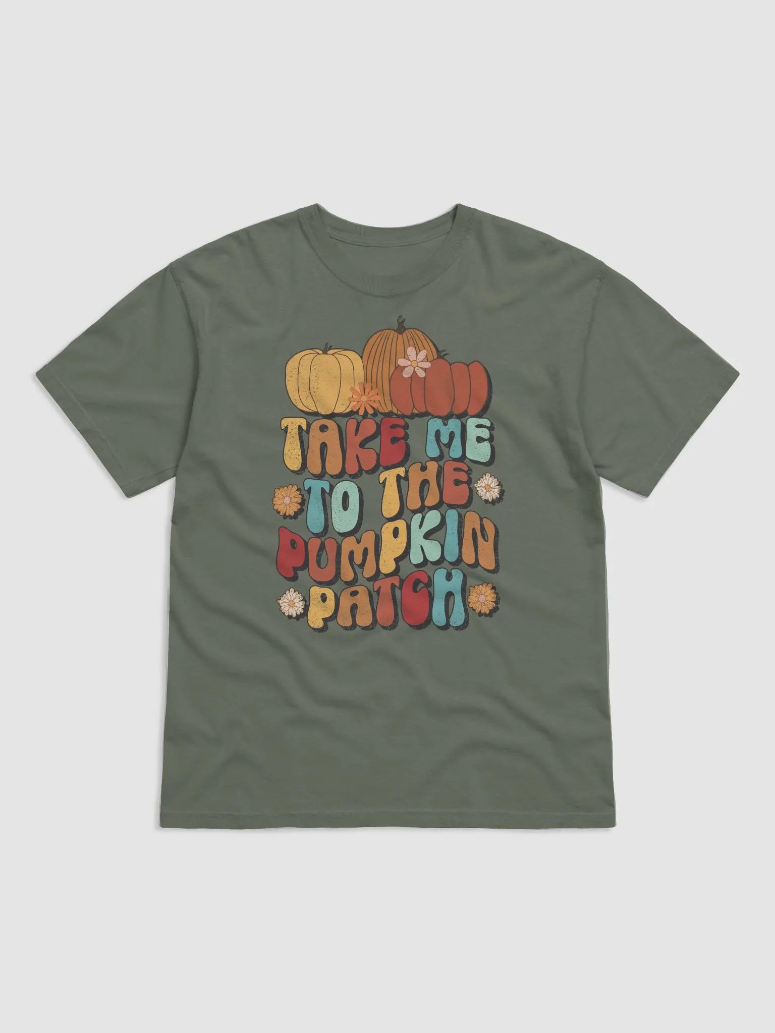 Take Me to the Pumpkin Patch(2) T-Shirt of Pumpkins | Cute Fall and Thanksgiving Design product image (18)