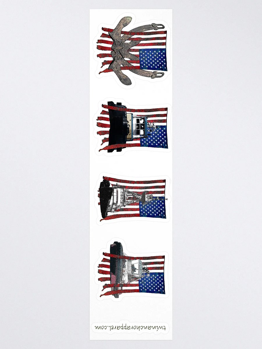 Mix USA Flage Sticker sheet (sheet size 15" x 3.75") Kiss Cut Stickers product image (3)
