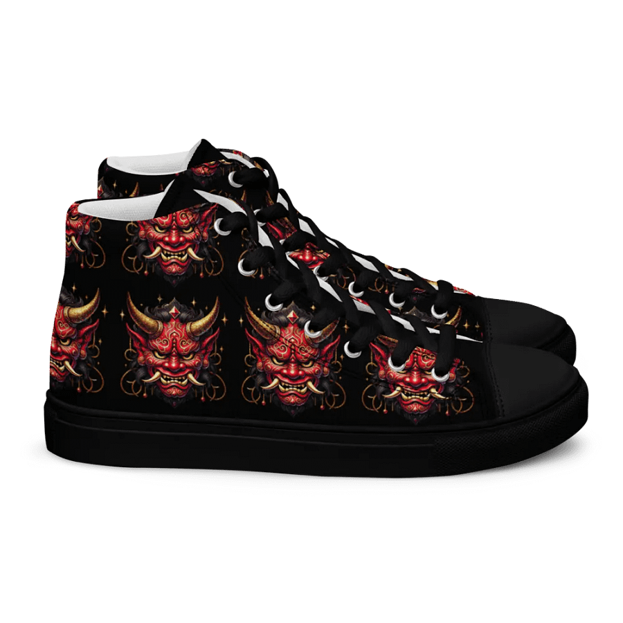 Red Oni Mask Men's High Tops product image (2)