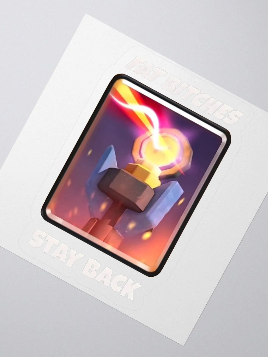 Fat Bitches Stay Back Sticker product image (2)