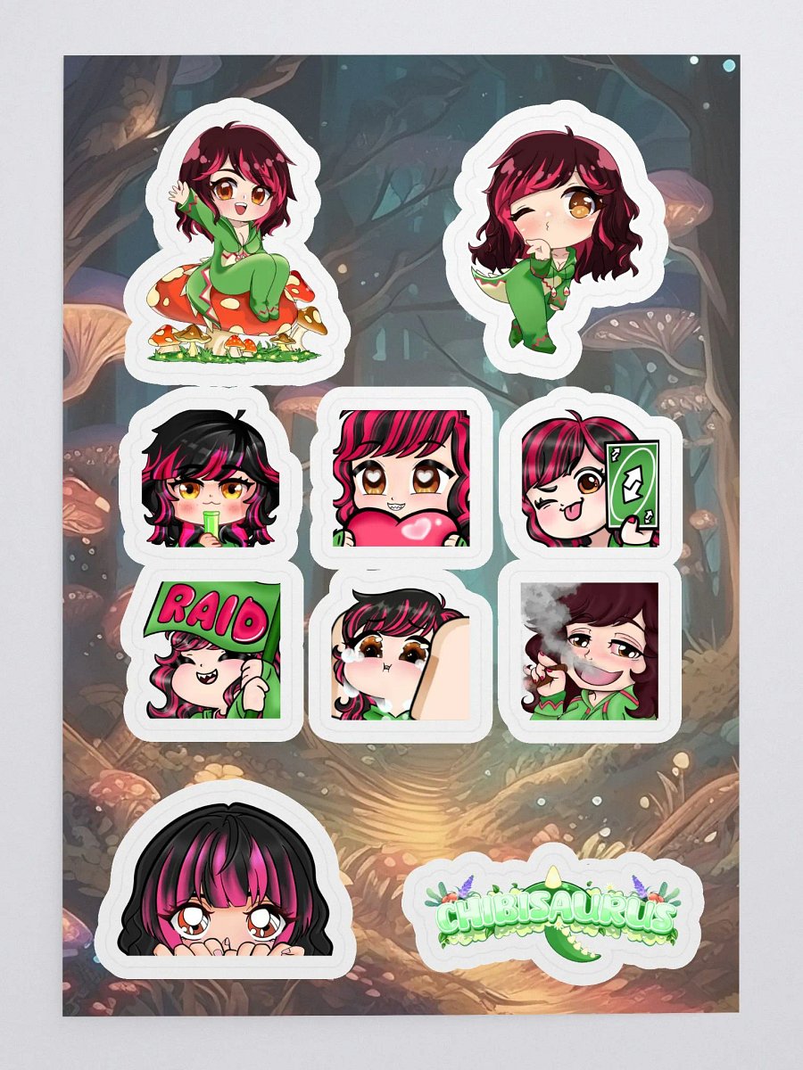 Chibisaurus Sticker Sheet product image (3)