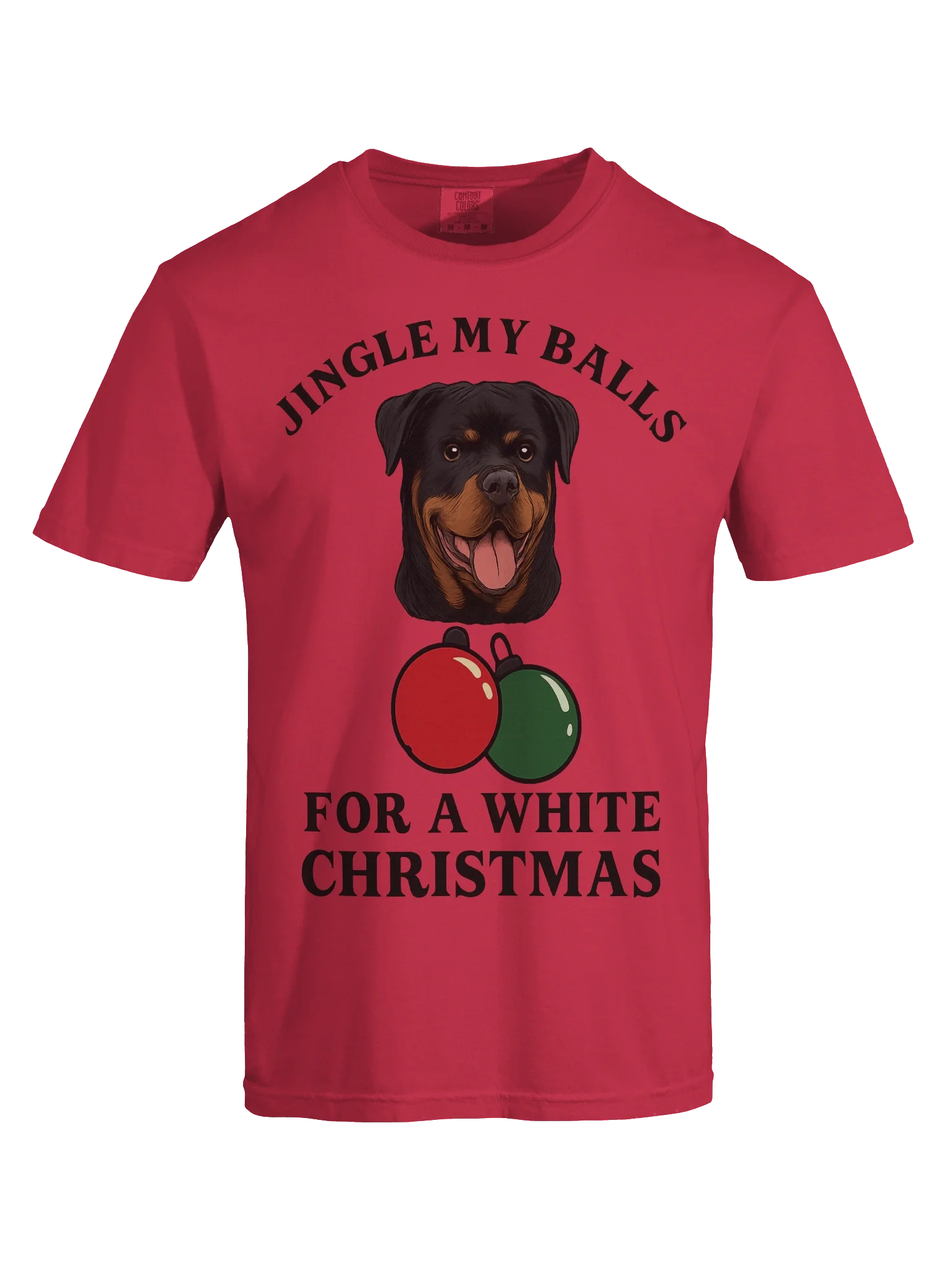 Jingle My Balls Rottweiler Christmas T-Shirt product image (56)