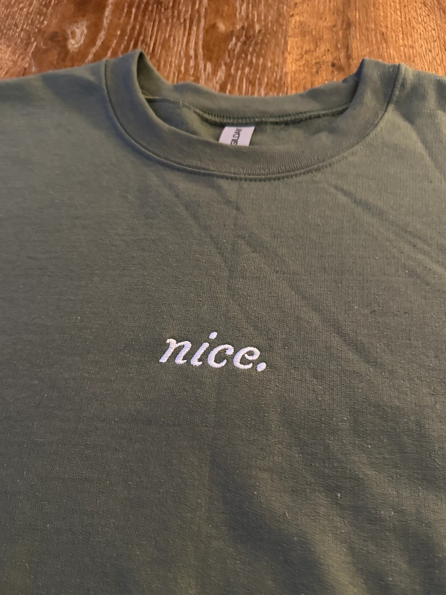 (LIMITED) Nice. Green Embroidered Crew product image (3)