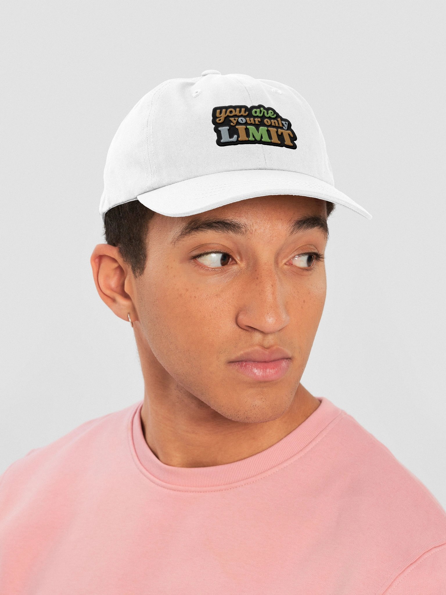 You Are Your Only LIMIT Typography Dad Hat product image (4)