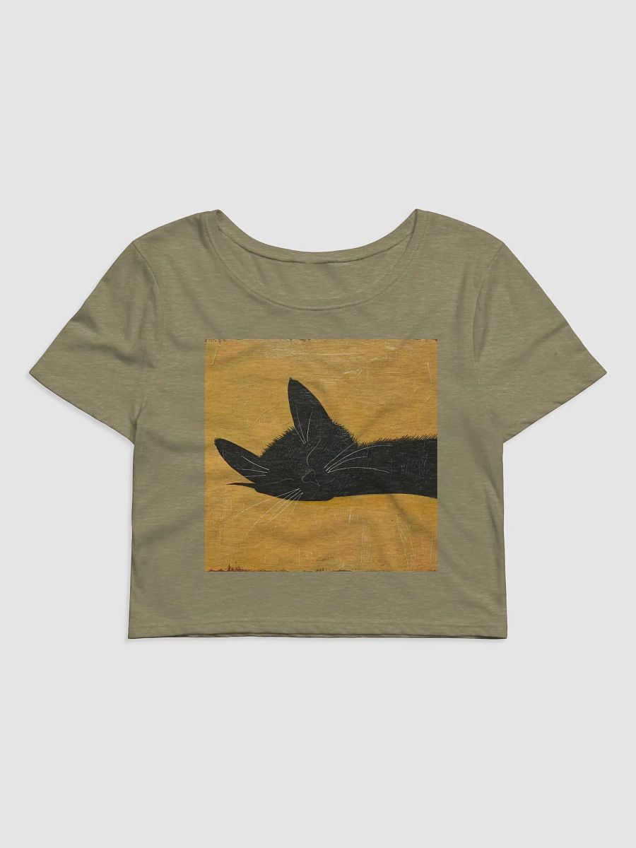 Bella+Canvas Women's Crop Tee -Sweet Sleeping Black Cat product image (1)
