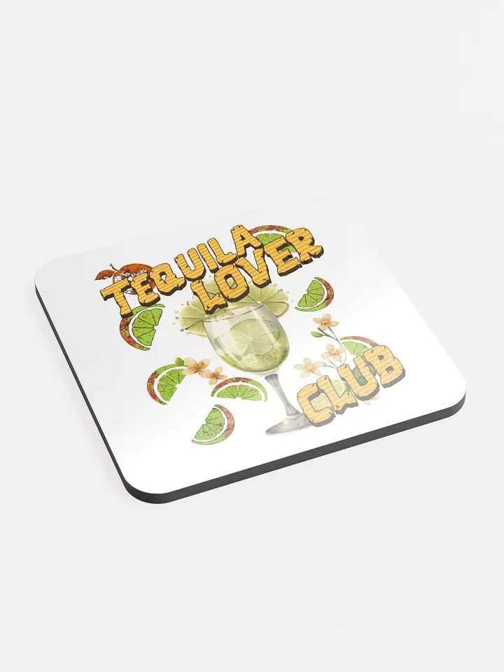 Tequila Lover Club Lime Fiesta Glossed Cork Coaster product image (2)