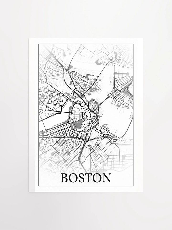 Boston, Massachusetts, USA, city map print product image (1)