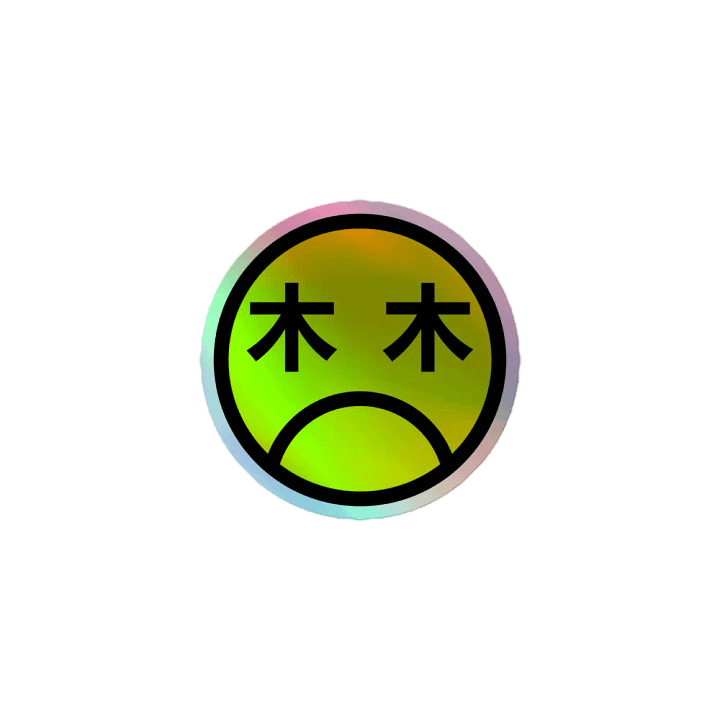 Kanji Frown Holo-slap product image (1)