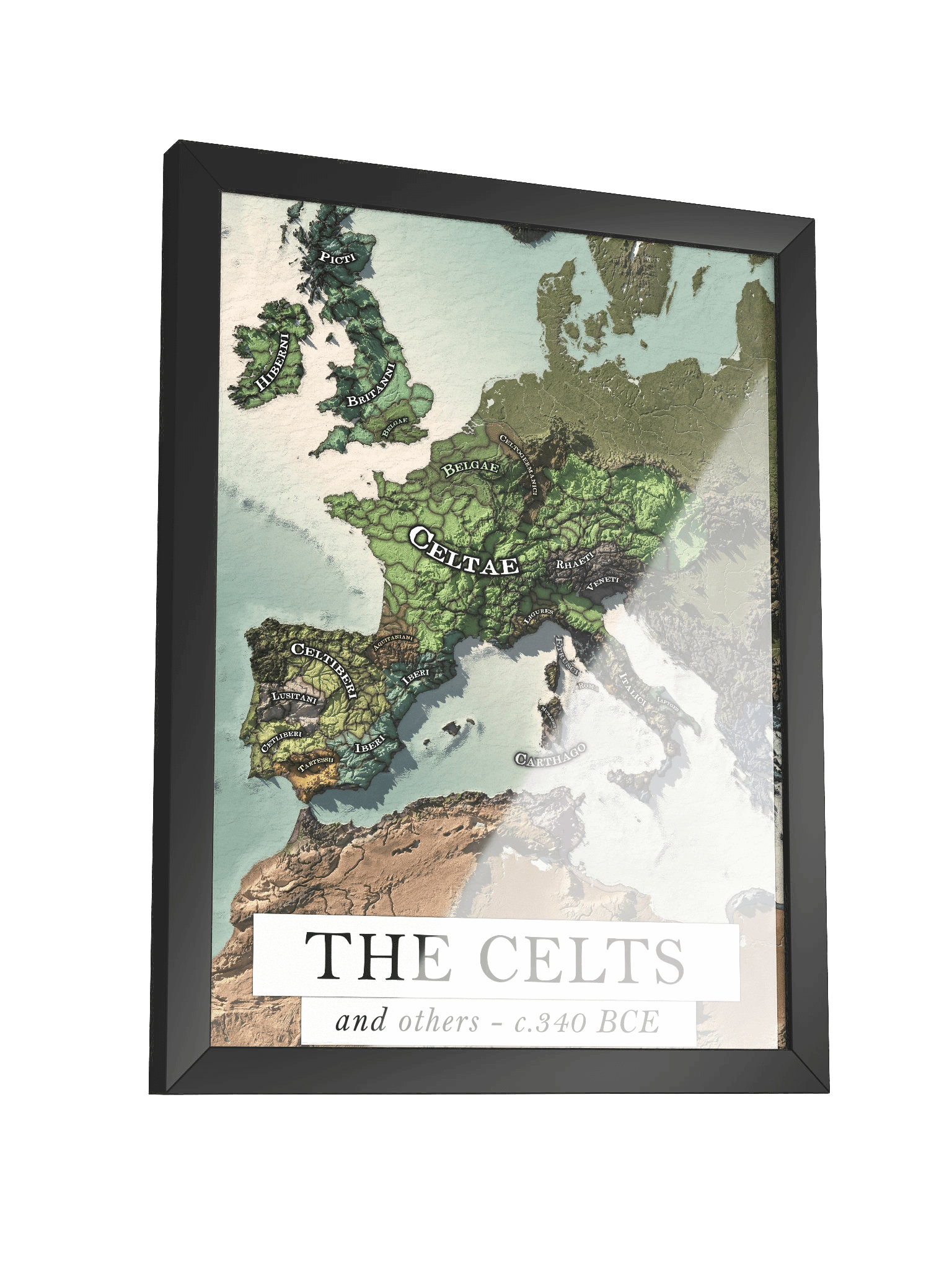 The Celts - 350 BCE - Framed Map product image (3)