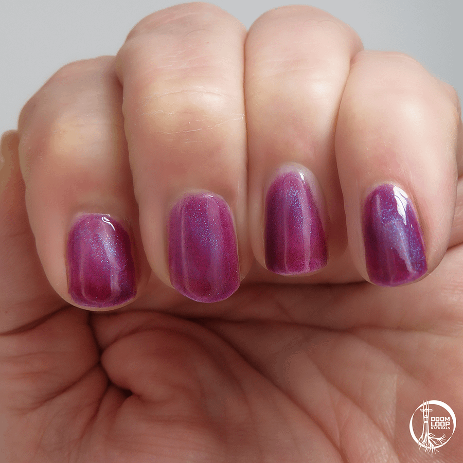 MORAL PANIC - Neon Purple Jelly Magnetic Shimmer Polish product image (2)