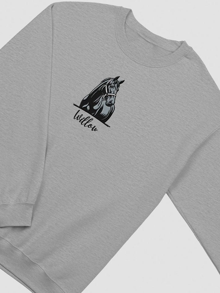 YOUR HORSE! / SWEATSHIRT WITH PERSONALIZED NAME / EMBROIDERED product image (2)