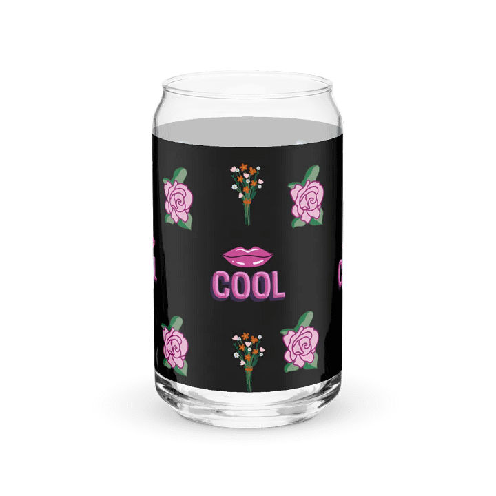 Rose & Lips Can-Shaped Glass product image (1)