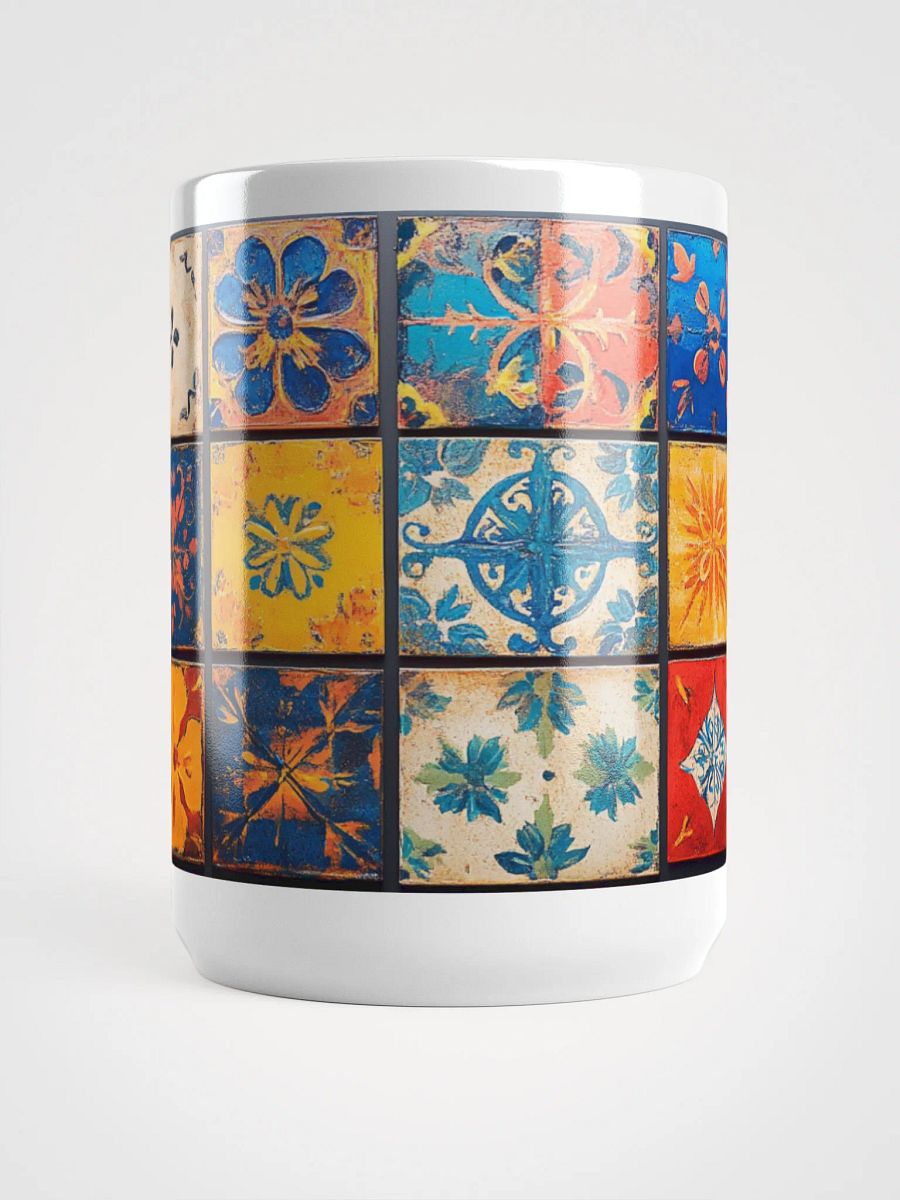 Antique Floral Tiles Mug 15oz product image (5)
